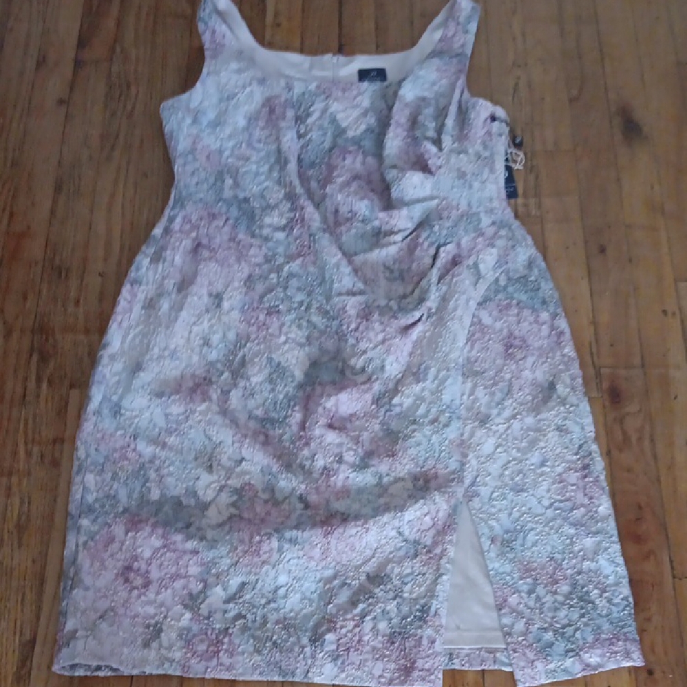 Adrianna Papell Elegant Multicolor Textured Dress - Picture 1 of 4